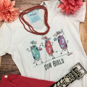 Cow Girls T-Shirt V-Neck
